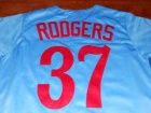 Montreal Expos #37 Steve Rodgers Blue 1982 Throwback Jersey