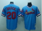 St.Louis Cardinals #20 Brock Blue M&N Jerseys