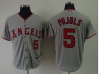 Los Angeles Angels 5# Albert Pujols Grey Cool Base Jerseys