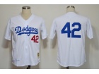 Los Angeles Dodgers #42 Jackie Robinson White M&N 1955 Jersey