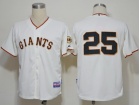 San Francisco Giants #25 Barry Bonds Cream Throwback Jerseys