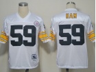 Pittsburgh Steelers #59 Ham White Throwback Jerseys