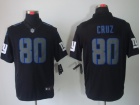 New York Gaints #80 Cruz Nike Impact Limited Black Jerseys