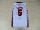 Dream Team #5 Durant White 2012 USA Retro Jerseys
