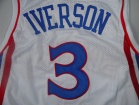 Philadelphia 76ers #3 IVERSON White 10th Swingman Jerseys