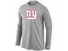 Nike New York Giants Logo Long Sleeve T-Shirt Grey