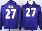 Baltimore Ravens #27 Ray Rice Purple Nike NFL Hoodies