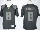 Oregon Duck #8 Marcus Mariota Blackout 2013 College Football Limited Jerseys