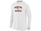 Nike Denver Broncos Heart & Soul Long Sleeve T-Shirt White