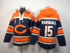 Chicago Bears #15 Brandon Marshall Blue Nike NFL Pullover Hoodie Sweatshirts