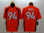 Denver Broncos #94 DeMarcus Ware Orange New Style Nike Limited Jerseys