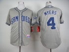 San Diego Padres #4 Wil Myers Grey Cool Base Jerseys