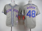 New York Mets #48 Jacob deGrom Grey Cool Base Jersey