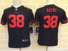 Youth San Francisco 49ers #38 Jarryd Hayne Black Kids Jersey