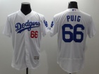 Los Angeles Dodgers #66 Yasiel Puig White 2016 Flexbase Jerseys