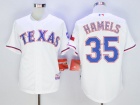 Texas Rangers #35 Cole Hamels White Player Jerseys