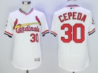 St. Louis Cardinals #30 Orlando Cepeda White Pullover Flex Base Jerseys