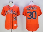 Houston Astros #30 Carlos Gomez Orange Flex Base Jerseys