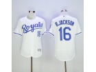 Kansas City Royals #16 Bo Jackson White Flexbase Jerseys