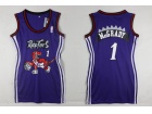 Toronto Raptors #1 Tracy McGrady Purple Women NBA Basketball Jerseys