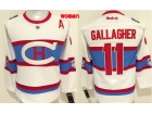 Women Montreal Canadiens #11 Brendan Gallagher White Hockey Jersey