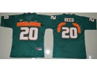 Youth Miami Hurricanes #20 Ed Reed Green College Football Jersey