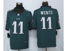 Philadelphia Eagles #11 Carson Wentz Green Limited Football Jerseys
