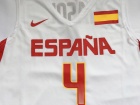 Spain #4 Pau Gasol White Nike Men's Basketball Jerseys