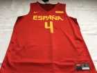 Spain #4 Pau Gasol Red Nike Men's Basketball Jerseys