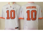 Clemson Tigers #10 Ben Boulware White Football Jerseys