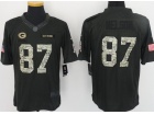 Green Bay Packers #87 Jordy Nelson Anthracite Salute to Service Limited Football Jersey