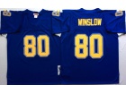 San Diego Chargers #80 Kellen Winslow Blue Throwback Jersey