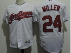 Cleveland Indians #24 Andrew Miller White Flexbase Jerseys