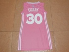 Golden State Warriors #30 Stephen Curry Pink Women Dress NBA Basketball Jerseys