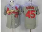 St. Louis Cardinals #45 Bob Gibson Grey Flexbase Jersey