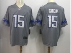 Detroit Lions #15 Golden Tate III Grey Color Rush Limited Football Jerseys