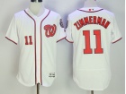 Washington Nationals #11 Ryan Zimmerman White 2017 Flexbase Jerseys