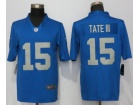 Detroit Lions #15 Golden Tate III Blue Throwback Style Vapor Untouchable Limited Football Jersey