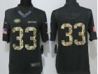 New York Jets #33 Jamal Adams Anthracite Salute To Service Limited Jersey