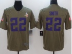 Minnesota Vikings #22 Harrison Smith Olive Salute To Service Limited Jersey