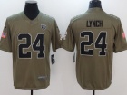 Oakland Raiders #24 Marshawn Lynch Olive Salute To Service Limited Jersey