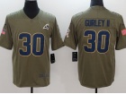 St.Louis Rams #30 Todd Gurley Olive Salute To Service Limited Jersey