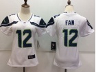 Seattle Seahawks #12 Fan White Womens Vapor Untouchable Limited Football Jersey