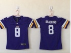 Women Minnesota Vikings #8 Sam Bradford Purple Vapor Untouchable Limited Football Jersey
