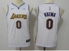 Nike Youth Los Angeles Lakers #0 Kyle Kuzma White Swingman Jersey
