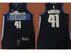 Nike Dallas Mavericks #41 Dirk Nowitzki Navy Blue Swingman Jersey