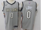 Nike Cleveland Cavaliers #0 Kevin Love Gray City Swingman Basketball Jersey