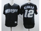 Toronto Blue Jays #12 Roberto Alomar Black 2009 Turn Back Jersey