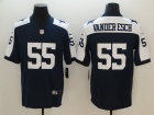 Dallas Cowboys #55 Leighton Vander Esch Blue Thanksgiving Vapor Untouchable Limited Jerseys