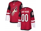 Men's Arizona Coyotes Adidas Maroon Any Name Number Stitched Custom Hockey Jersey